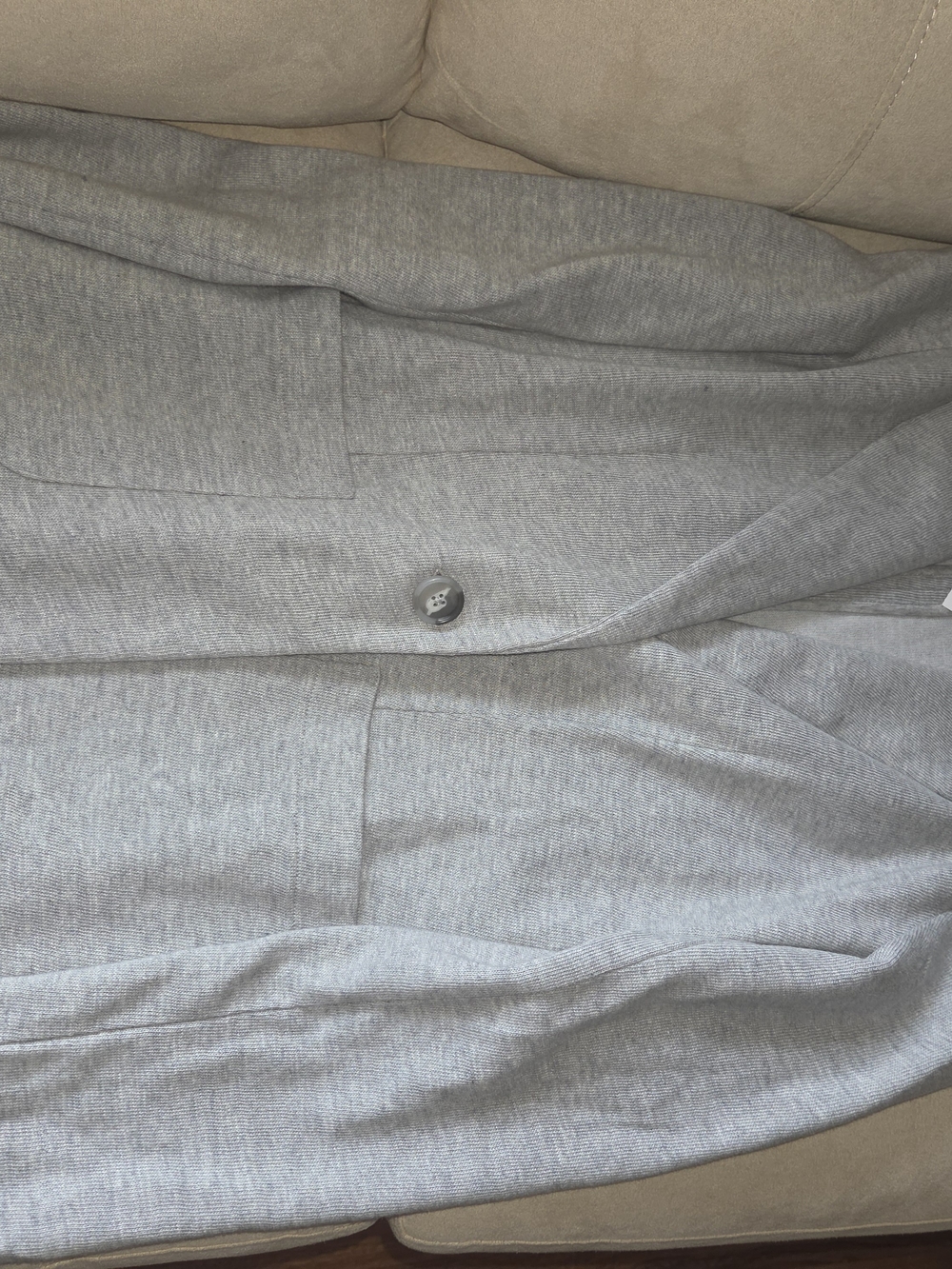 LOFT Light Gray Women's Single-Button Blazer